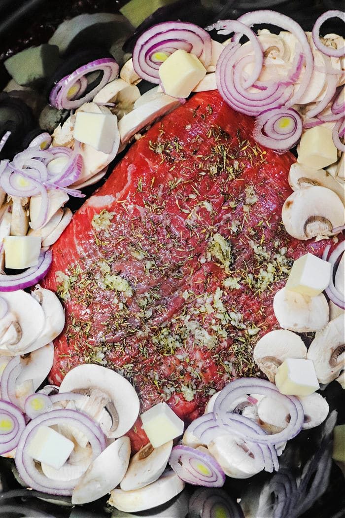 Flank Steak in Crockpot