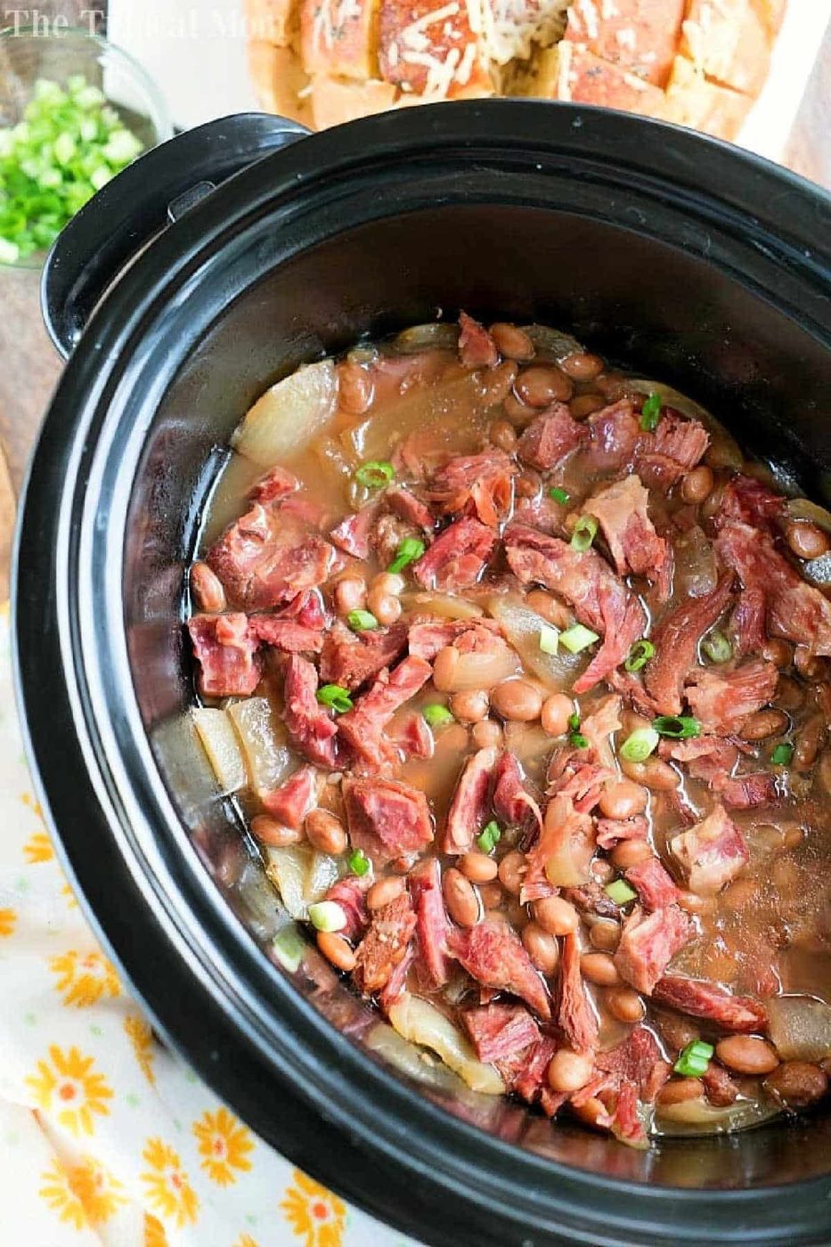 Slow Cooker Ham and Beans