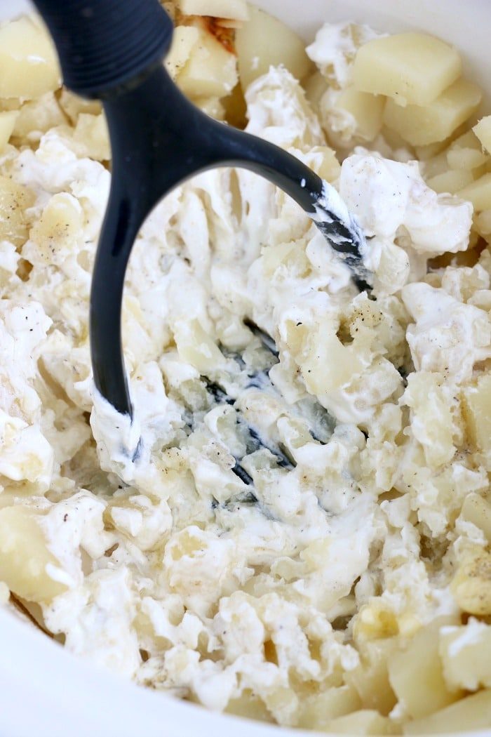 slow cooker mashed potatoes