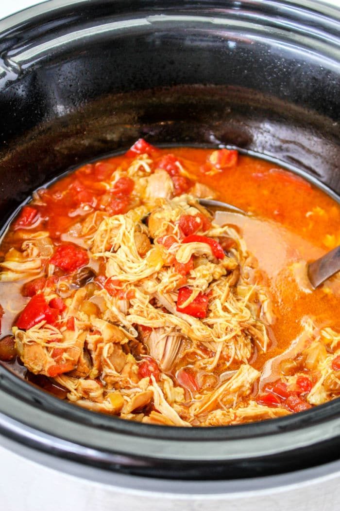 Slow Cooker Shredded Chicken Thighs