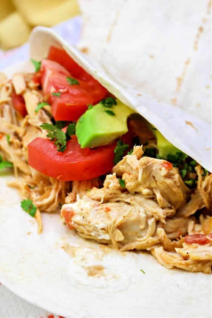 Mexican Shredded Chicken tacos