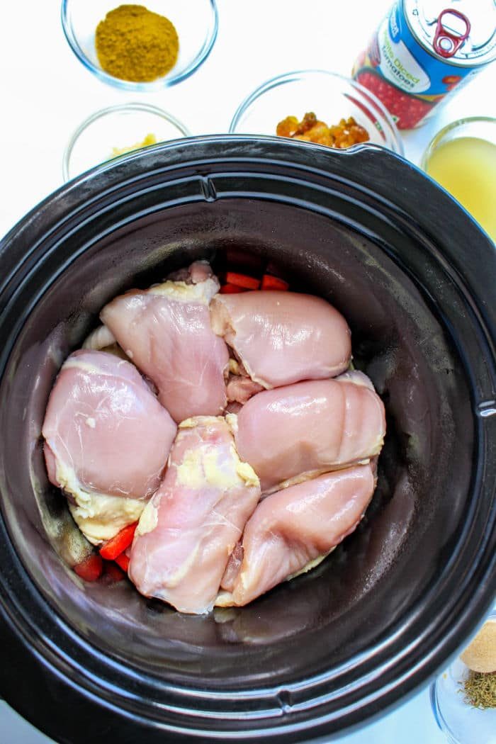 Slow Cooker Mexican Chicken Thighs