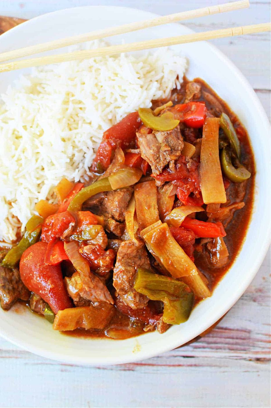 Slow Cooker Pepper Steak