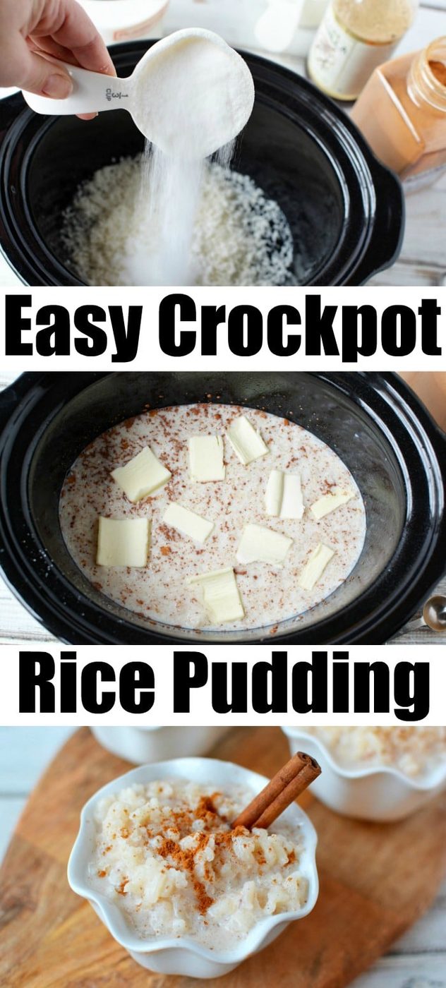 crockpot rice pudding recipe