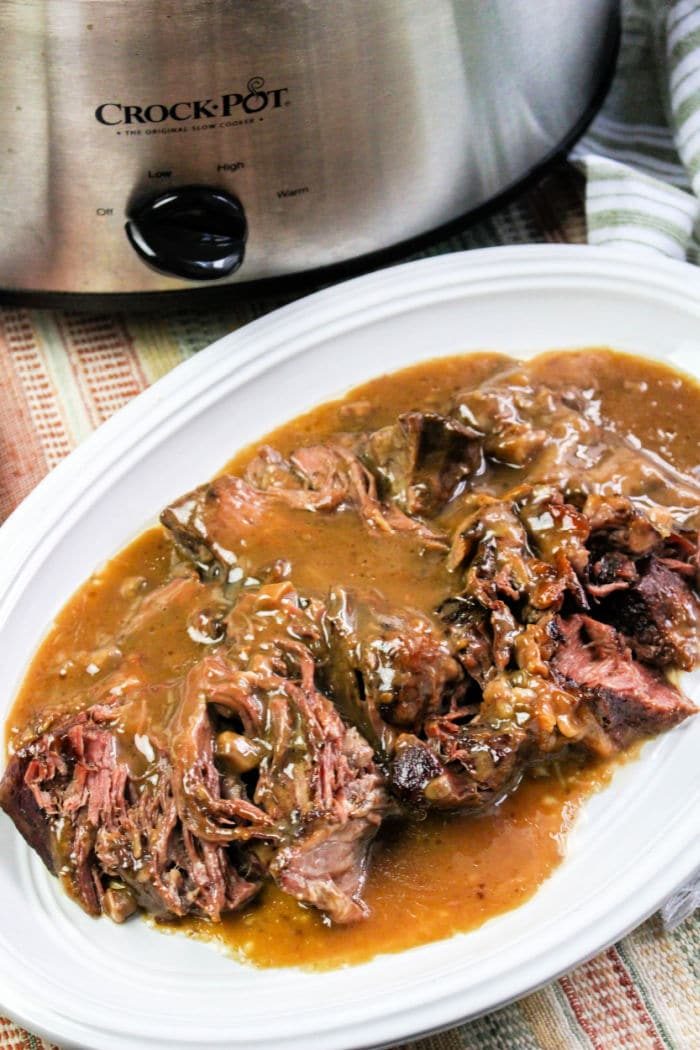 Slow Cooker Roast Beef and Gravy