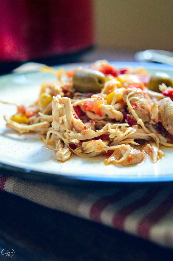 Slow Cooker Shredded Chicken Thighs