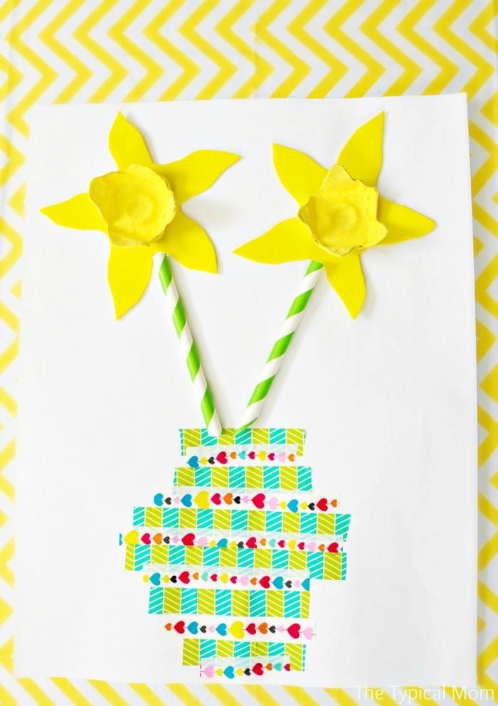 Flower craft project for kids that is solid for Spring or Mother's Day!