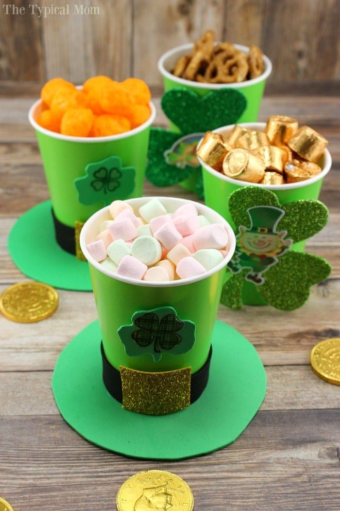 St. Patrick's Day Treat Cups