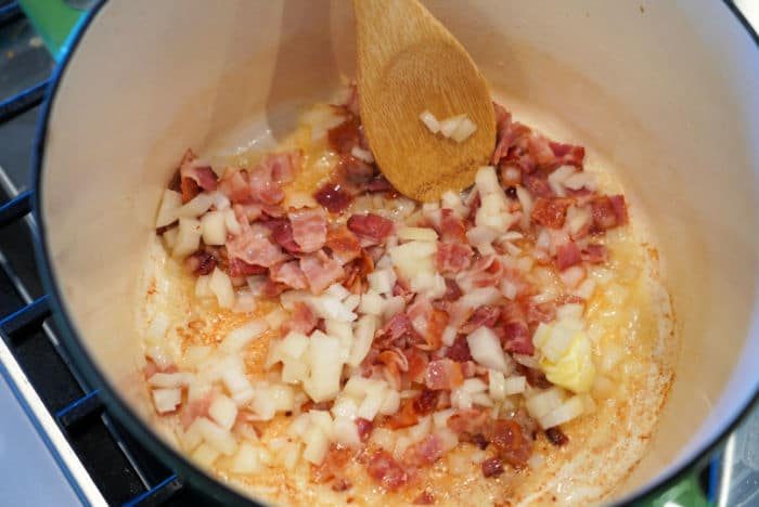 bacon and onions