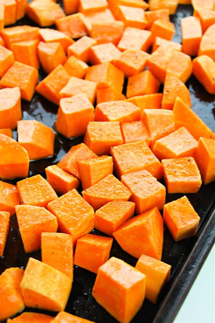 Sweet Potato Cubes Oven