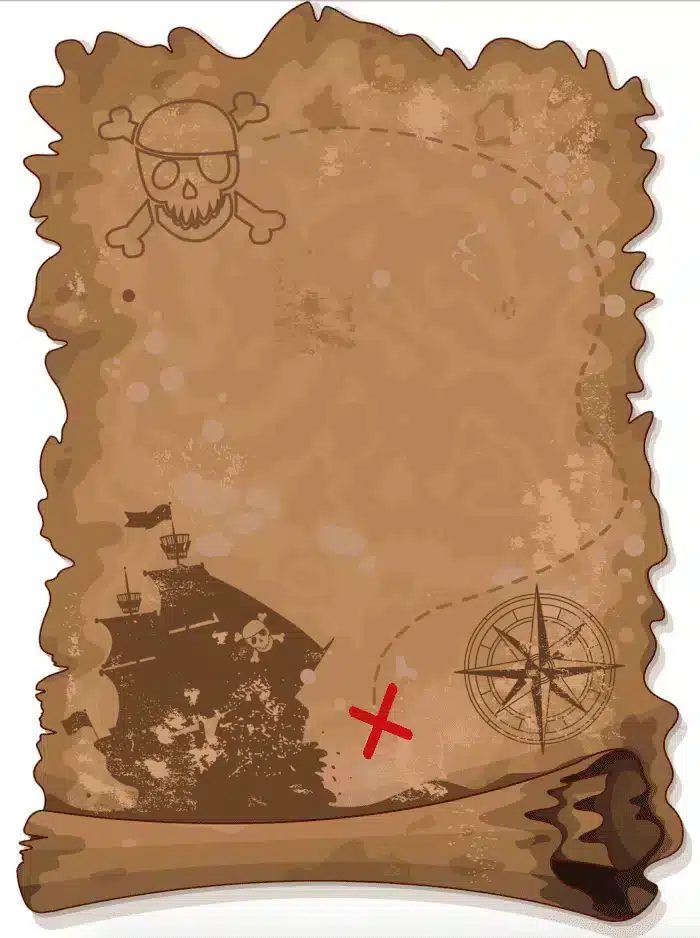 printable pirate map