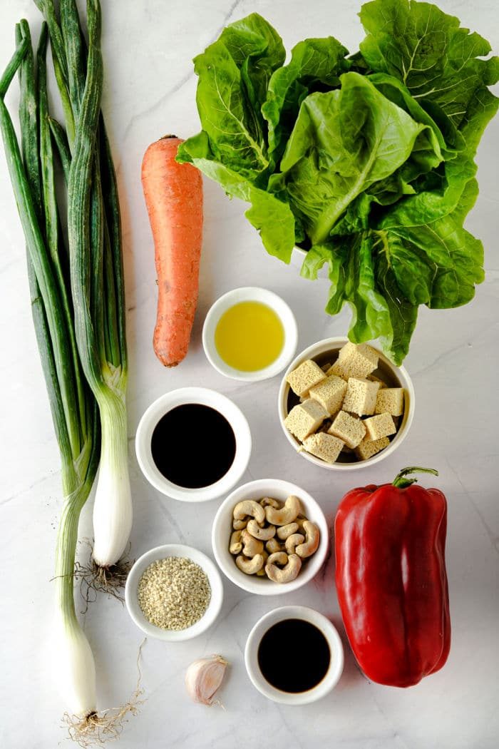 lettuce wraps with tofu