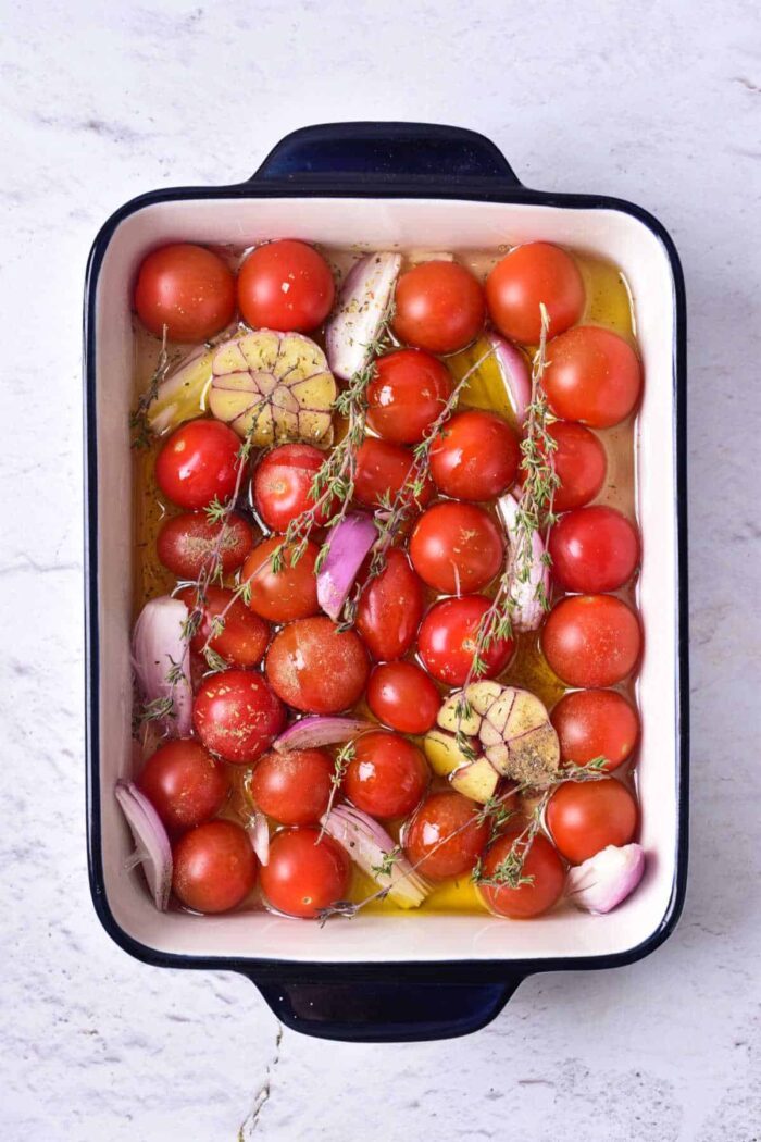 Cherry Tomato Confit in Oven