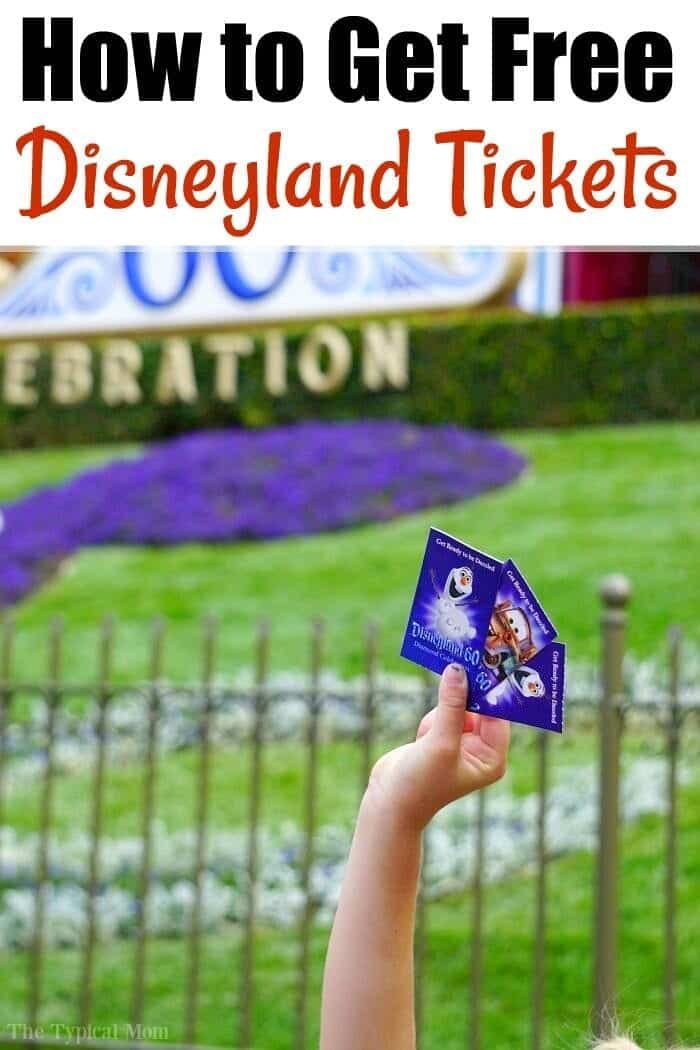 free disneyland tickets