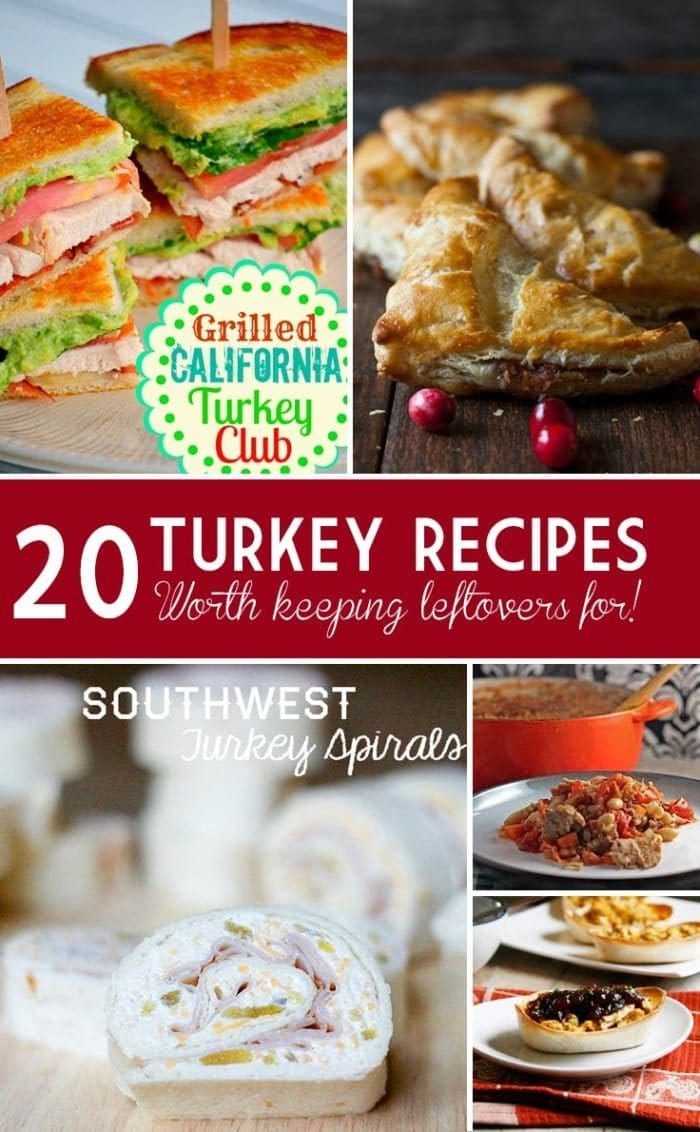 A festive collage showcasing an array of good turkey meat recipes, featuring mouthwatering sandwiches, savory pastries, and hearty casseroles.