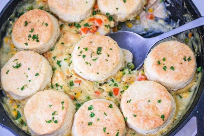 Pot Pie with Refrigerated Biscuits