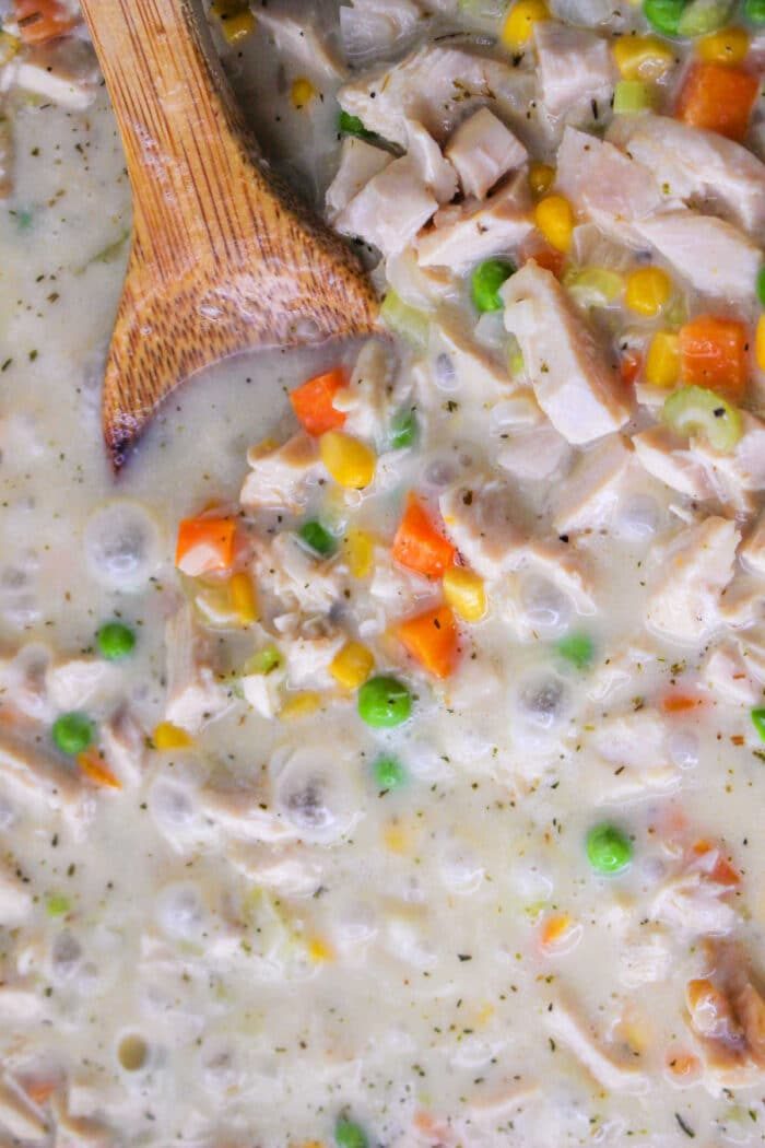 Chicken Pot Pie with Biscuits