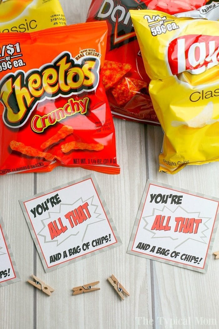 Valentines chips