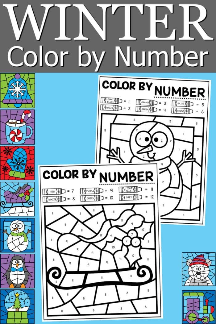 Winter Color by Number