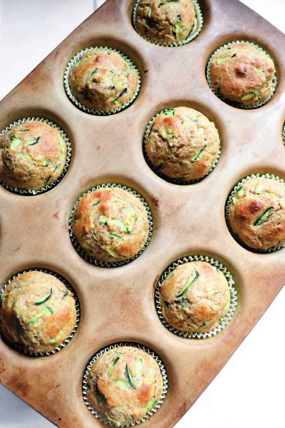 Zucchini Applesauce Muffins
