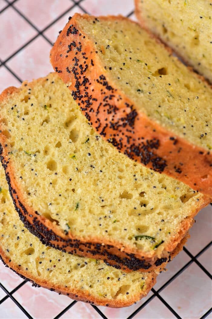 Zucchini Lemon Poppy Seed Bread