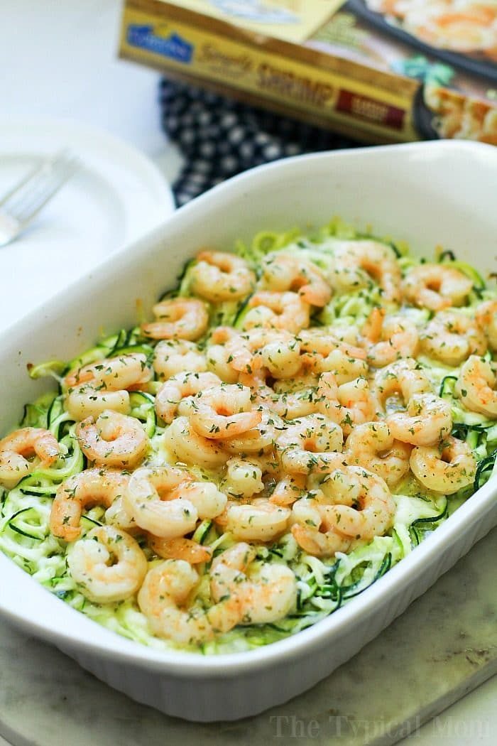 shrimp and zucchini noodles