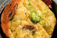 Cheesy Broccoli & Egg Bake
