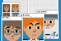 Harry Potter Pixelated Coloring Book