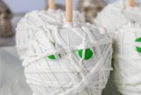Ghostly White Chocolate Candy Apples