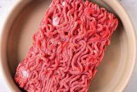 Defrosting Ground Beef in the Microwave