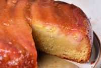 Golden Caramel Banana Flip Cake