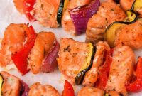 Succulent Salmon Skewers