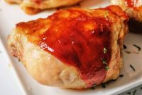 Perfectly Glazed Oven Baked BBQ Chicken Thighs
