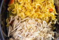 Homestyle Slow Cooker Chicken and Egg Noodles