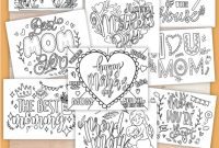Creative Coloring Pages for Mom’s Special Day