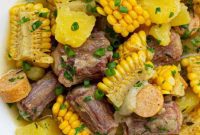 Slow-Simmered Oxtail with Potatoes and Corn