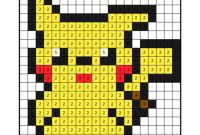 Free Pixelated Pokemon Number Coloring