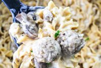 Creamy Instant Pot Meatball Stroganoff