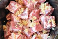 Fall-Off-The-Bone Crockpot BBQ Riblets