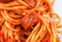 Savory Sausage Spaghetti