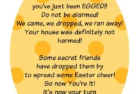 Free Printable Youve Been Egged Sign