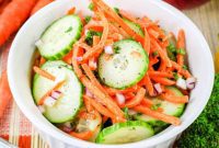 Refreshing Carrot Cucumber Salad