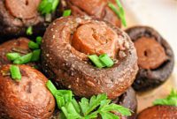 Garlic Butter Slow Cooker Mushrooms