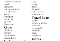 Your Essential Free Printable Holiday Packing Checklist