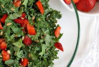 Balsamic Kissed Strawberry Kale Salad