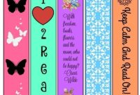 Color and Print Your Own Bookmarks
