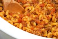 Slow Cooker Cheesy Beef Pasta
