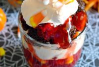 Spooky Brownie Trifle Jars