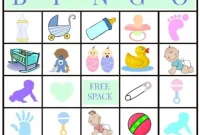 Free Downloadable Baby Shower Bingo Game