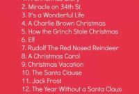 Cozy Christmas Movie Checklist